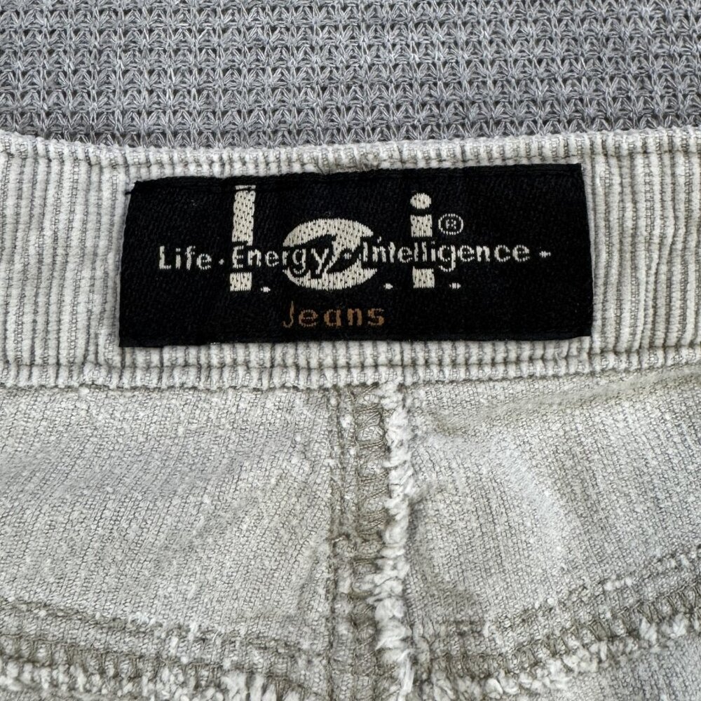 Lei Jeans Womens Size 1 Tan Corduroy Flare Bootcut Leg Mid Rise 100% Cotton Y2K - Picture 6 of 13